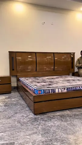 0321-0444963 Modern Wooden Bedset with Stylish Dressing Table and Side Tables for Elegant Bedroom Décor. #furnituresaabkalashahkaku #FurnitureSaab #bridal #bedset #unfreezemyacount 