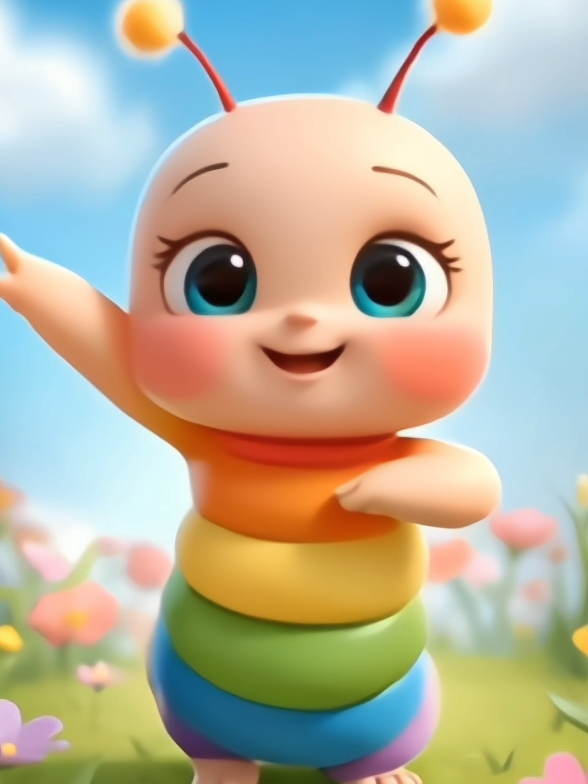 Caterpillar dance #kidscartoon #songforkids #cartoon #tiktokkids #cartoonkids 