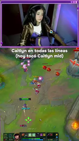 Caitlyn en todas las líneas PARTE 1 (luego toca en top) #leagueoflegends #caitlynmontage #lollatam #soymamuu #adcarrylol 