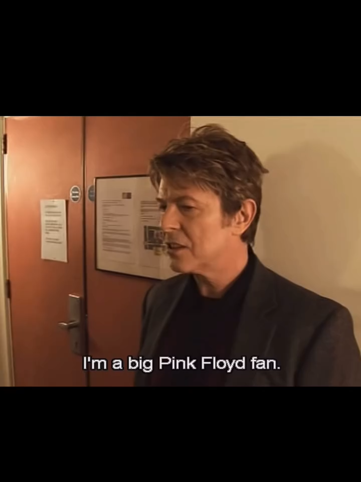 David Bowie talks about being a long-time Pink Floyd fan with David Gilmour 🤩