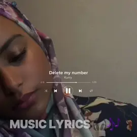 Delete my number @꧁𝓜𝓲𝓷𝓪𝓱 𝓶𝓪𝔂𝓪𝓱꧂ #musiclyrics #lyrics_songs #deletemynumber #kurry #flypシ 