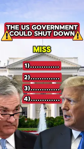 The US government could shutdown this week!🚨Here’s 4 events you dont want to miss in the stock market this week!🚀