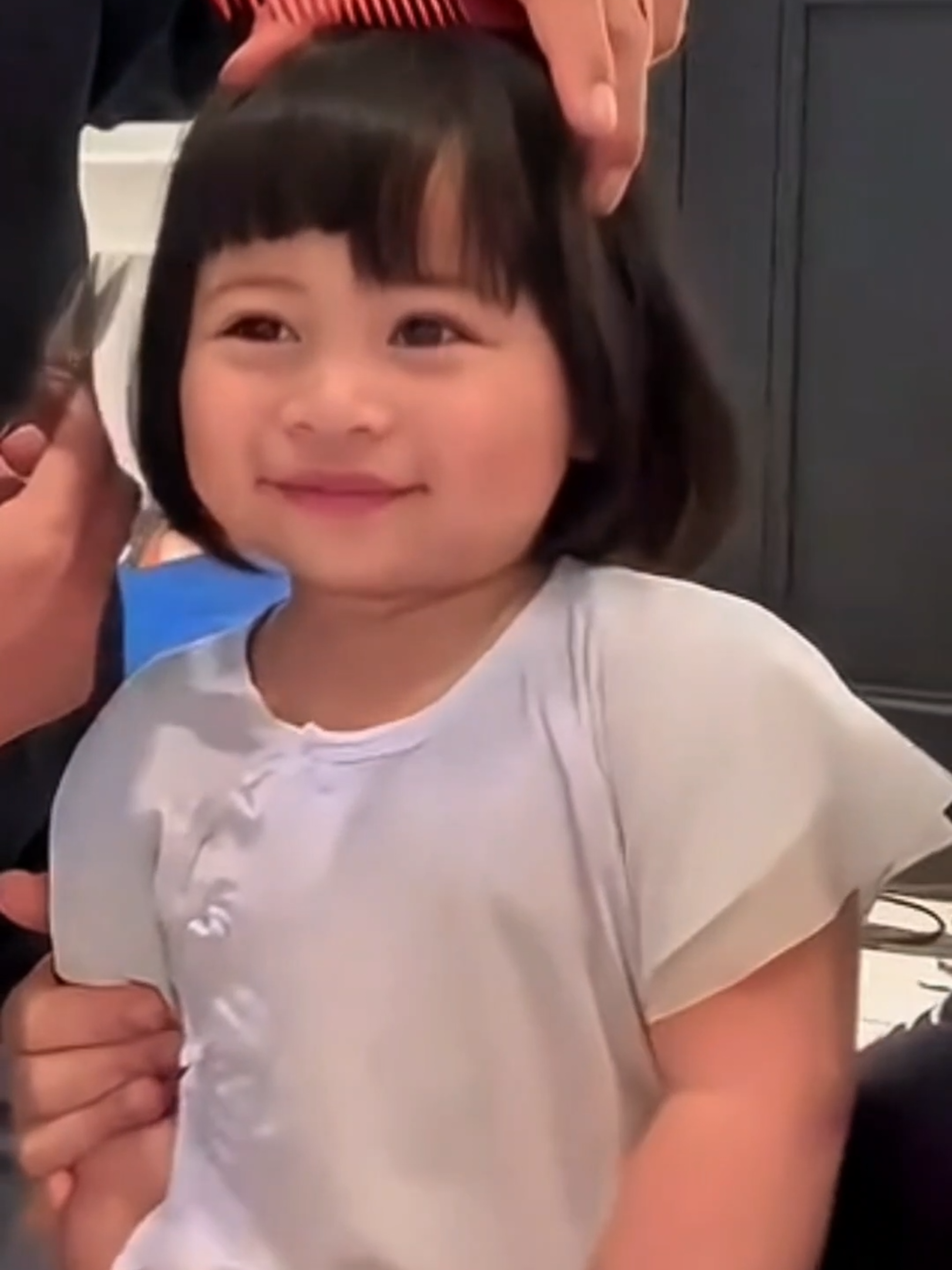 lilydut potong rambut  #raffiahmad #nagitaslavina #rayyanza #rafathar #lily 