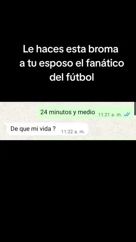 #bromas #futbol⚽️ #futbolentiktok Haces una broma a tu esposo el fanático  del fútbol pero solo hasta el final la coge. jajajaj