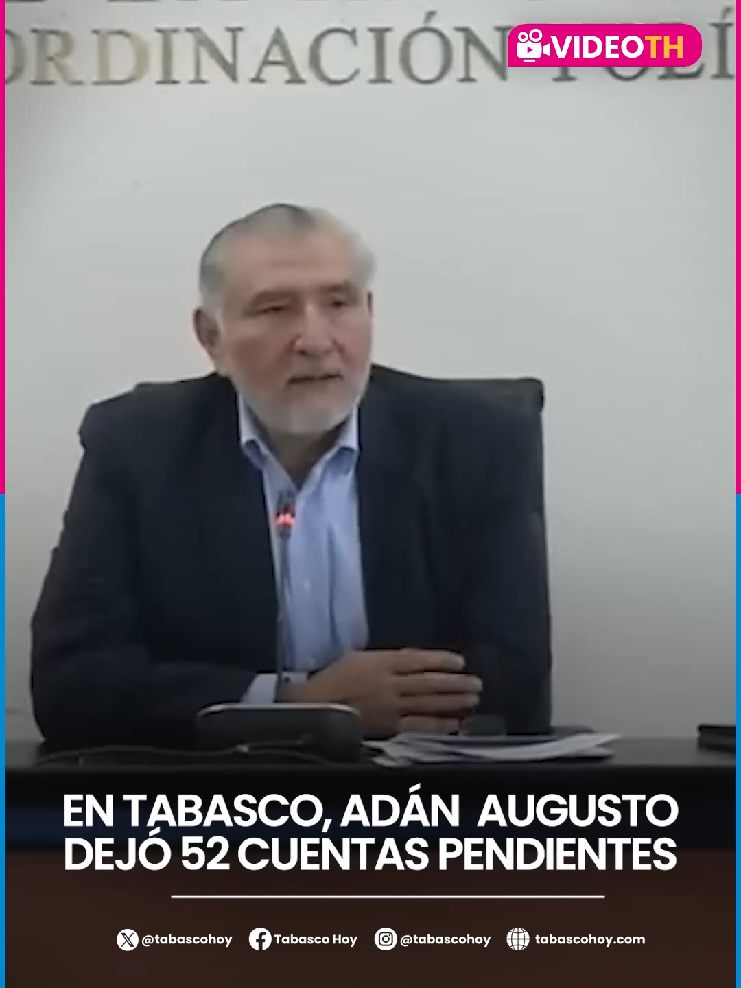 #VideoTH📹 | Obras inconclusas, plazas entregadas de manera irregular y un déficit millonario en el ISSET. Ahora, a Adán Augusto le toca enfrentar otra herencia incómoda: las 52 cuentas pendientes que dejó en Tabasco. 👉 tabascohoy.com #tabascohoy #enterate #noticias