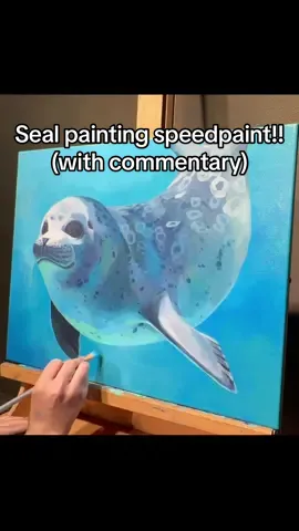 This painting has been SOLD🎉🎉 #art #arttok #painting #seal #sealtok