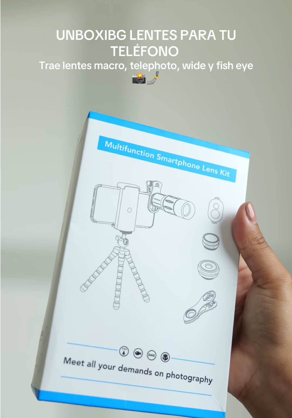 Unboxing unos lentes para el teléfono que me llegaron. Me parece súper interesante así que vamos a ver qué tal! Ya lo has probado? #phonelens #tiktokshop #tiktokshopfinds 