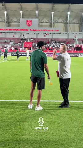 رياض محرز مع المدرب بن ماضي 🤩💚 #sportsontiktok #spl 
