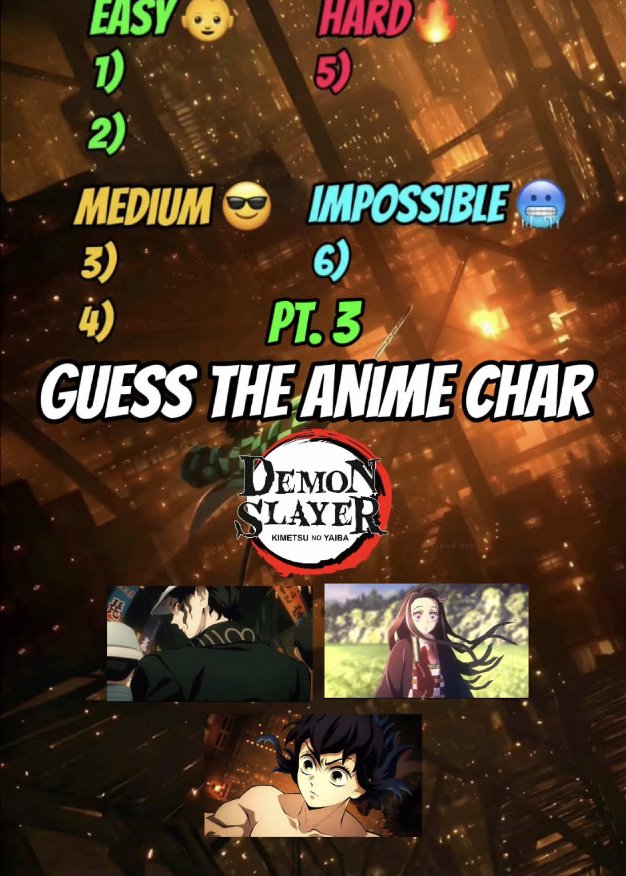 Guess the Demon Slayer Character  #fyp #anime #animequiz #animefyp #demonslayer 