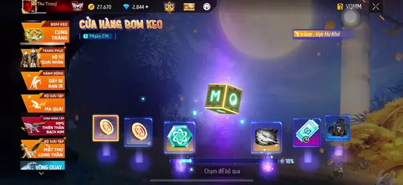 Vòng quay moco bom keo cung trăng, bom keo vực hư không. #xuhuongfreefire#nhasangtaofreefire#trangff#9xfreefire#viral