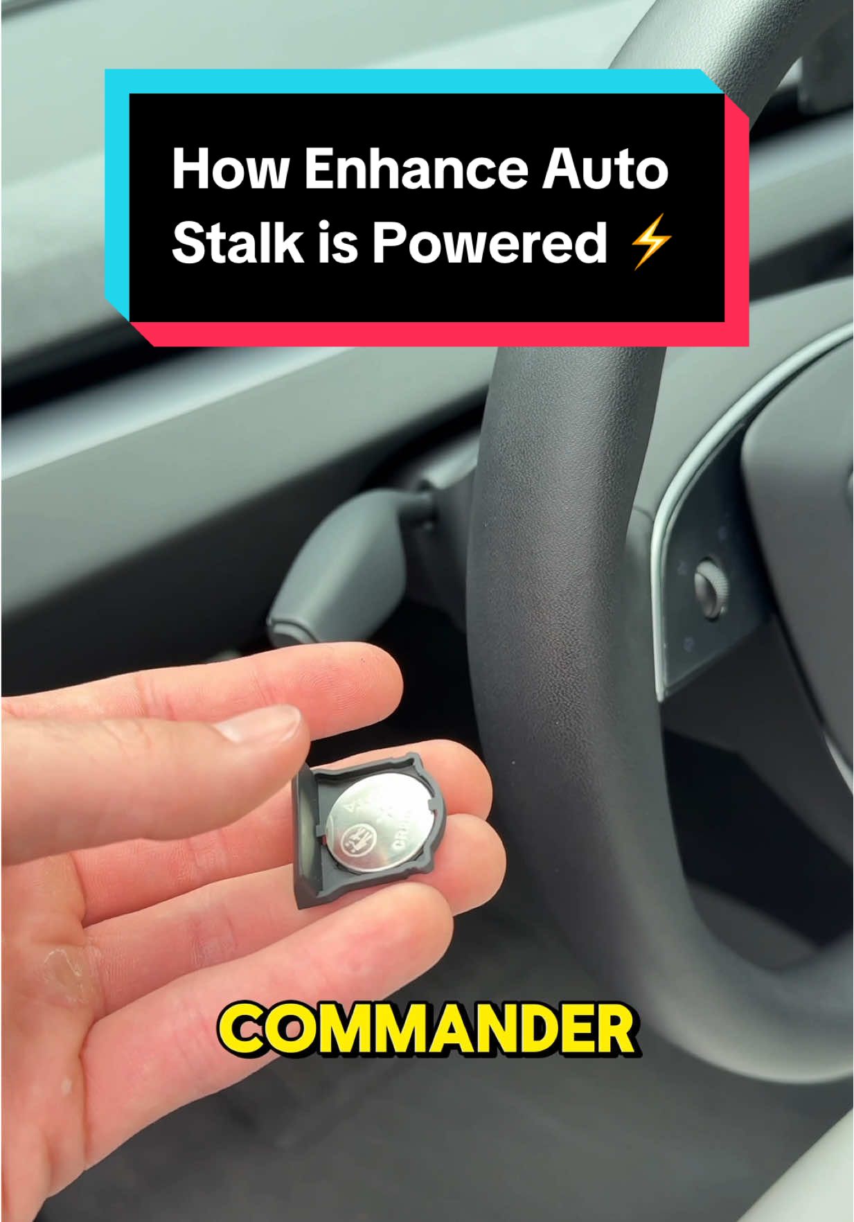 Replying to @xodayvid the stalk from Enhance Auto is very well designed! #tesla #model3 #enhanceauto #teslaaccesories #tiktokcarhackscampaign 