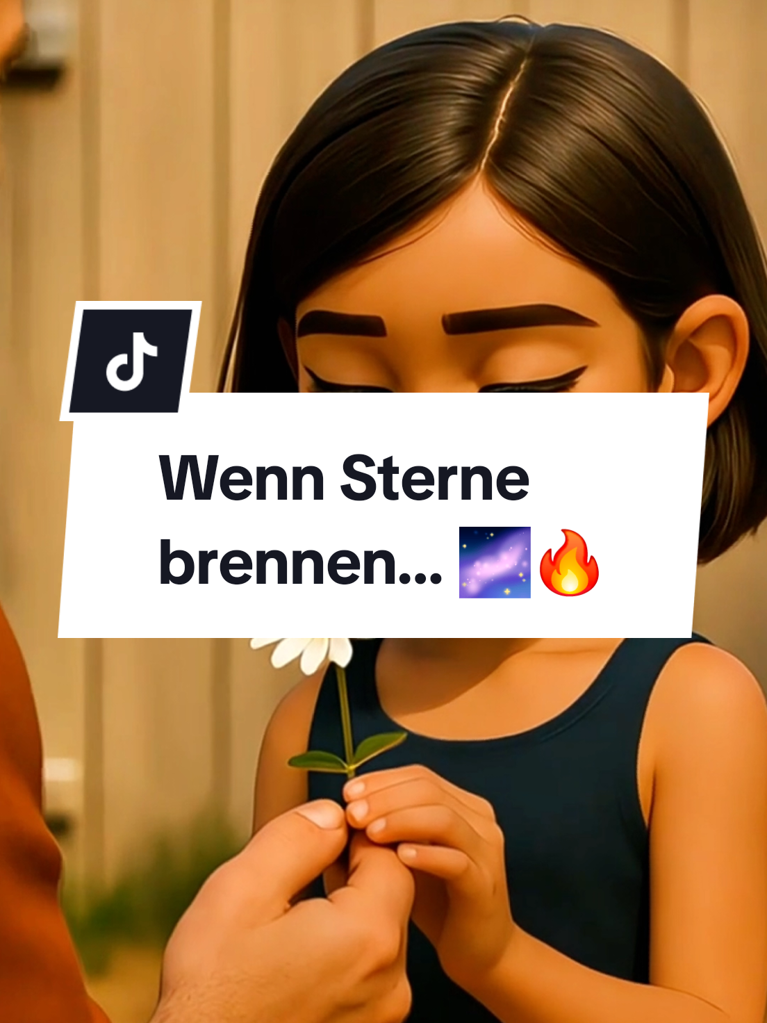 Eine Blume wird zum Garten… ein Stern wird zum brennenden Himmel ✨🌸🌌 Manchmal reicht ein einziger Gedanke – und die Welt fängt an zu leuchten. #liebe #gefühle #hoffnung #fürdich #2025 
