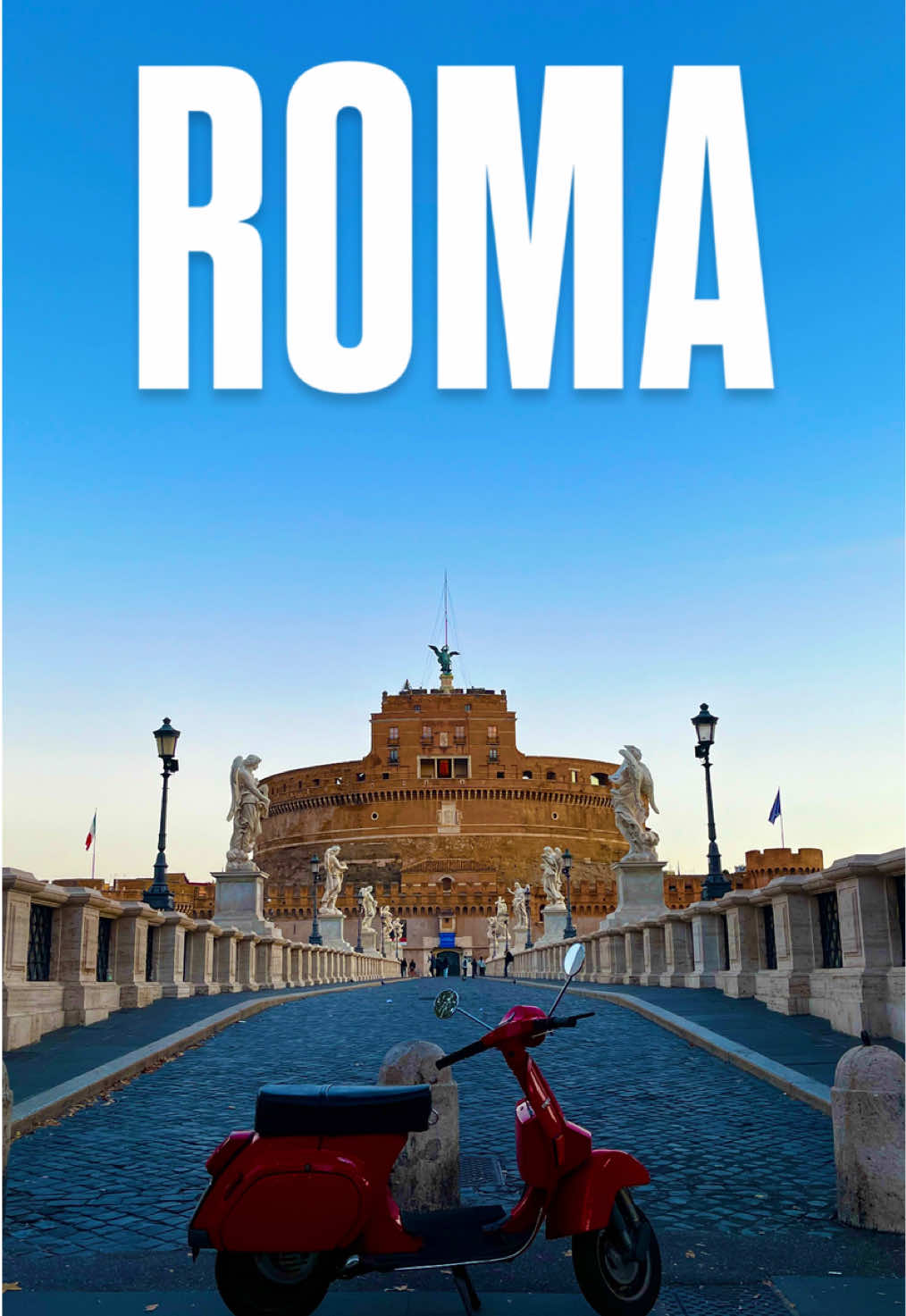 Aggiorniamo la ricetta: Roma + Vespa + cornetto = il mix perfetto per l’alba 🌅🛵🥐 ROMA SEI UNICA❤️ —————— 📍Roma, Italia🇮🇹 #roma #rome #italia #italy #romacittàeterna     