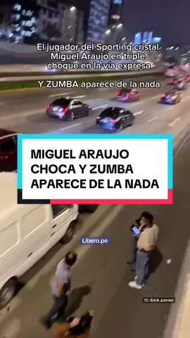 MIGUEL ARAUJO SUFRIÓ DE UN TRIPLE CHOQUE Y ZUMBA APRECE DE LA NADA😳 #futbolperuano #zumba #noticiasperu 