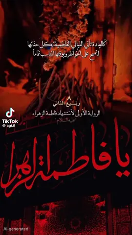 وفاطمتااه ومصيبتااه وزهراء ماجورين