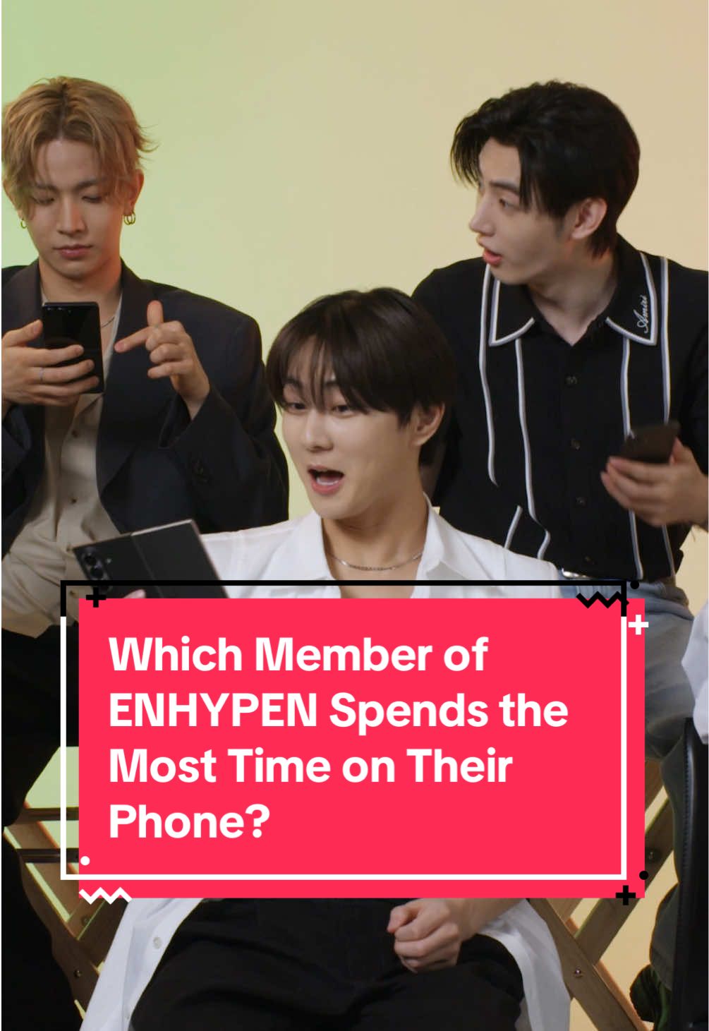 Do you spend more time on your phone than the members of #ENHYPEN ? Let us know in the comments, then head to the link in bio to watch more of this episode of #ScreenTime. #KPop 
