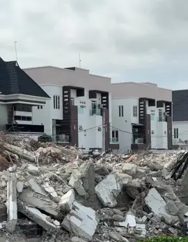 Ongoing demolitions at Oral Estate, Ikota-Lekki, Lagos