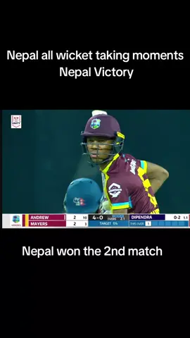 #nepalcricketfan🇳🇵 Nepal vs Westindies 2nd Tri series T20 