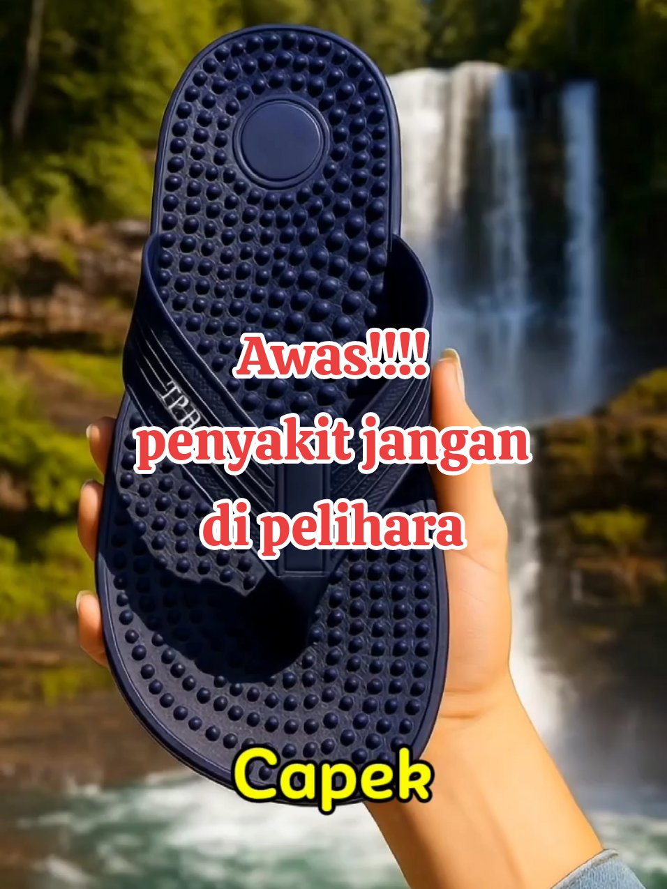 penyakit jangan di pelihara yaa..bisa bahaya.. coba pake sendal kesehatan rematik ini aja..membantu melancarkan peredaran darah loh . #sandal #sandalpria #sandalcowok #sandalmurah #sandalkesehatan 