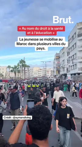 « Au nom du droit à la santé et à l’éducation » : La jeunesse se mobilise au Maroc dans plusieurs villes du pays.