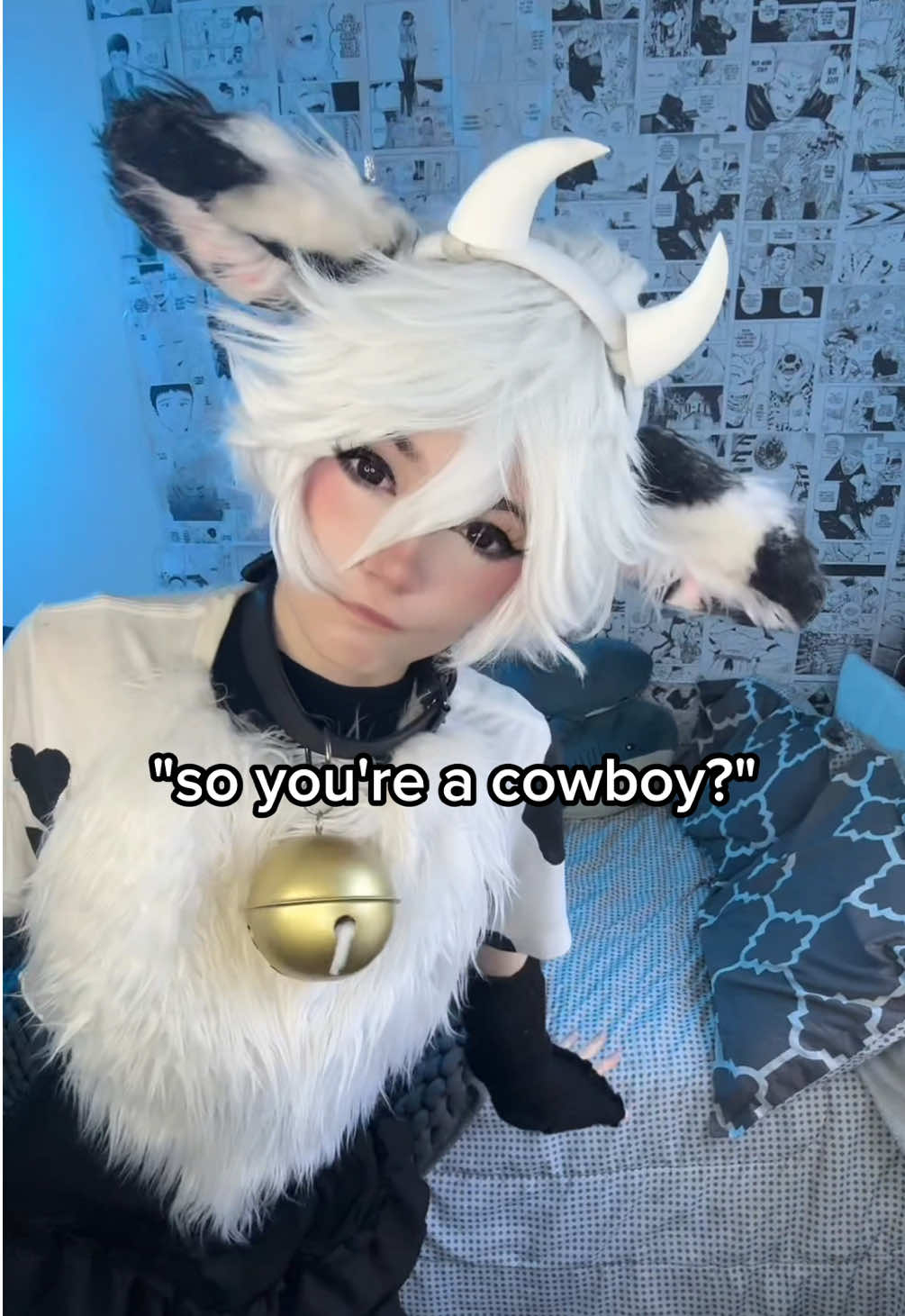 this cow has seen it all . . . // @bbno$ #cowcosplay #cosplay #cowkemonomimi #cowfemboy #femboy     