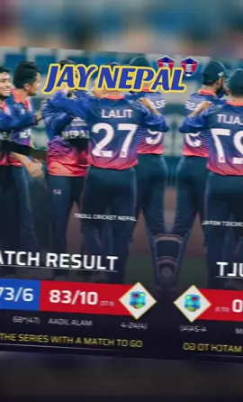 2ND T20 MATCH TODAY WIN NEPAL 🇳🇵🇳🇵 CONGRATULATIONS#nepalcricketteam🇳🇵🏏💙 #tiktoknepal🇳🇵🇳🇵🇳🇵 #janakpurdham #LadoBela #tiktoknepal🇳🇵_foryoupage 