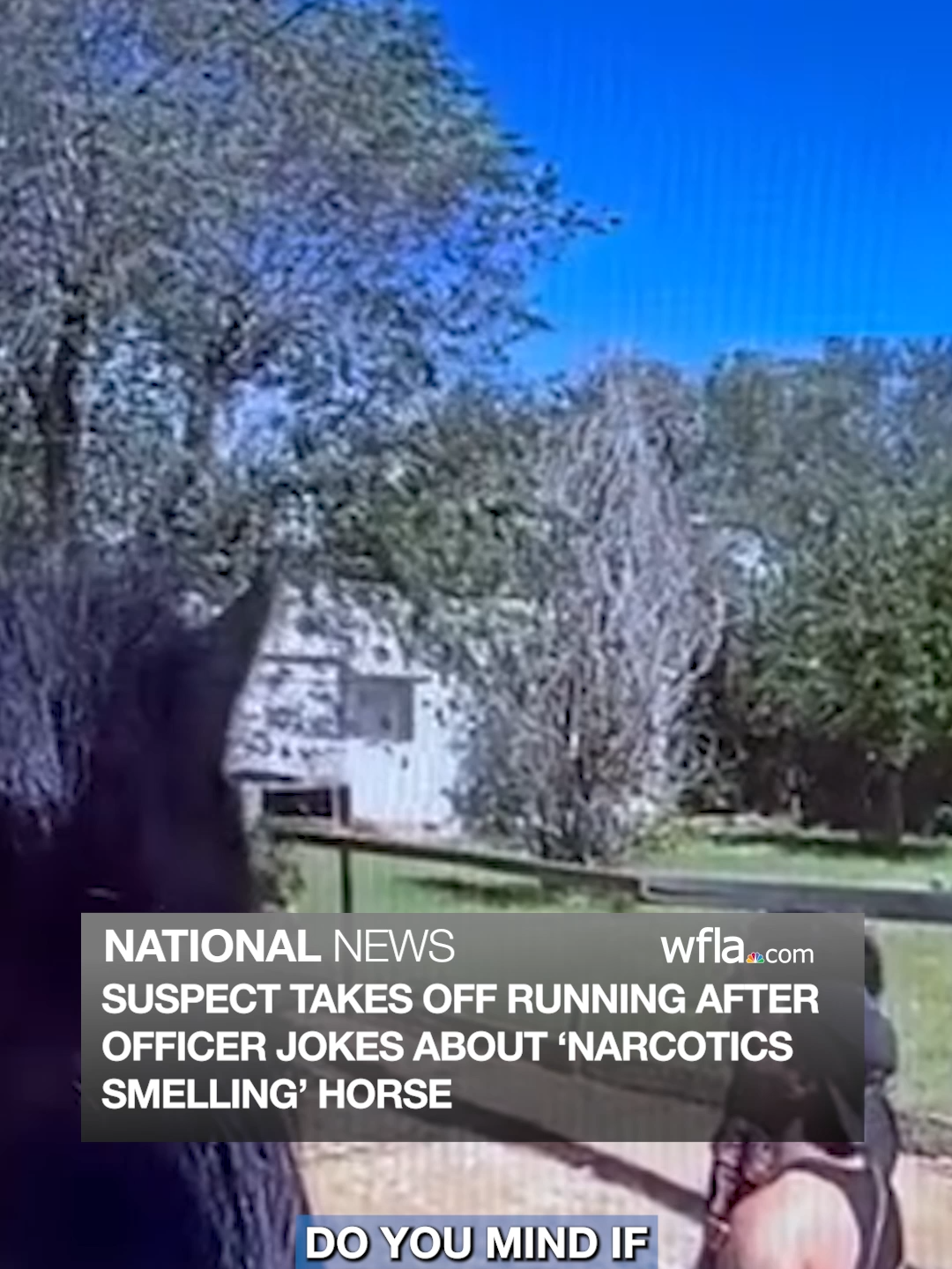 CAUGHT ON CAMERA: Body camera video showed a suspect taking off running after a Texas officer joked about a 