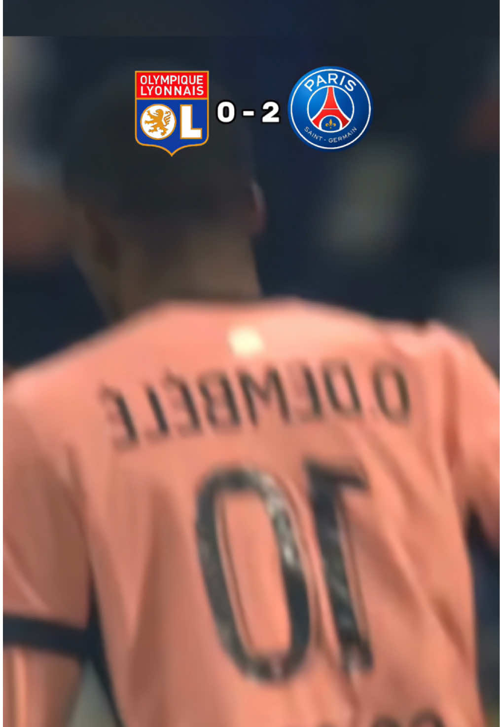 OL - PSG 2025 Ligue 1  #ligue1 #ol #psg #parissaintgermain #dembele 