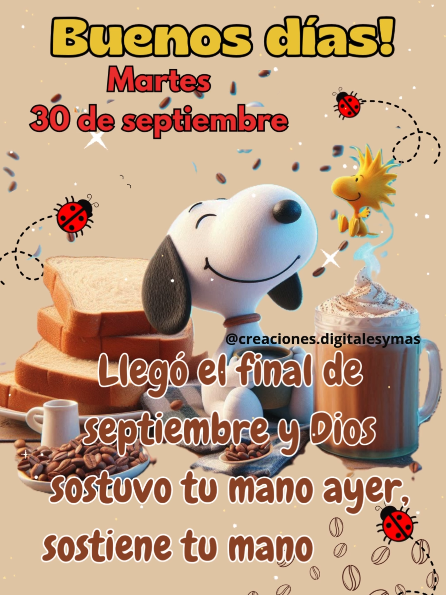 Martes 30 de septiembre #snoopy #adachajon.gt #buenosdias #martes #30deseptiembre