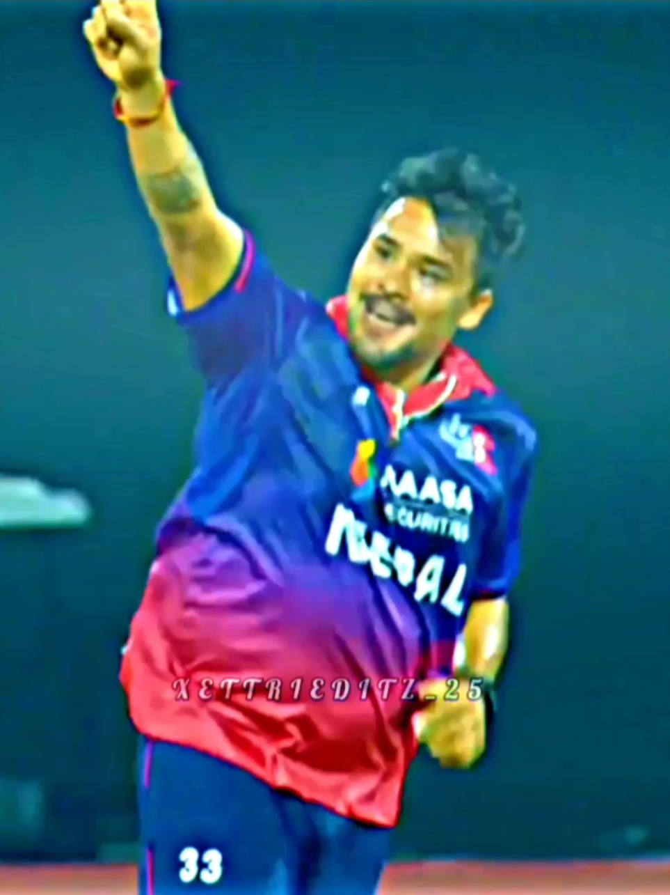 Karan kc ❤️ bhurtel 🫂 #cricketnepal #nepalvswestindies #karankc #kushalbhurtel #fypシ 