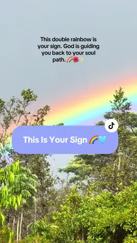 If you needed a sign today, this is it. ✨🌈  Just saw this rainbow and felt the full body reminder from Divine Source. No matter how chaotic or divided the world looks, there is Divine right order unfolding. Life is happening for us, not to us. God is merciful. Always. 🙏🏼 The rainbow is a sacred promise that we are protected, guided, and loved beyond what we can see rn or can imagine. In Hawaiian culture, rainbows are messages from the ancestors, a bridge between realms, and a blessing from Kea Akua (God). 🌺 I fled dv, lived in a homeless shelter with my 3 kids with an autoimmune disorder. Today I live off grid in the jungle, grow our own food, unschool my children, am building community with my soul tribe, and walk my sacred soul path every day. 🌴🪷 If I made it through all those storms and more, you can too!  You are being called to raise your vibration now, to  light the way for others on the path hOMe to Love….to reconnect with God (by many names) in your heart and all around us, and magnetize your soul tribe. We are finding each other. We were made for these times. It’s our time to shine! One Love! One God! Aho, Axe, Namaste, Mahalo Ke Akua, Praise Lord Jesus, Praise Lord Buddha, Praise Lord Krishna..Jai Sri Radhe! 🌹♥️💛💚🌈🫶🏼✨ There is so much beauty all around and ahead. Stay blessed soul fam. One Love. One God. 🌊🩵     For more support, you know where to find me.✨ #SoulAlignedLiving #SpiritualAwakening #ManifestYourDreamLife #HealingEra #DivineFeminineEnergy