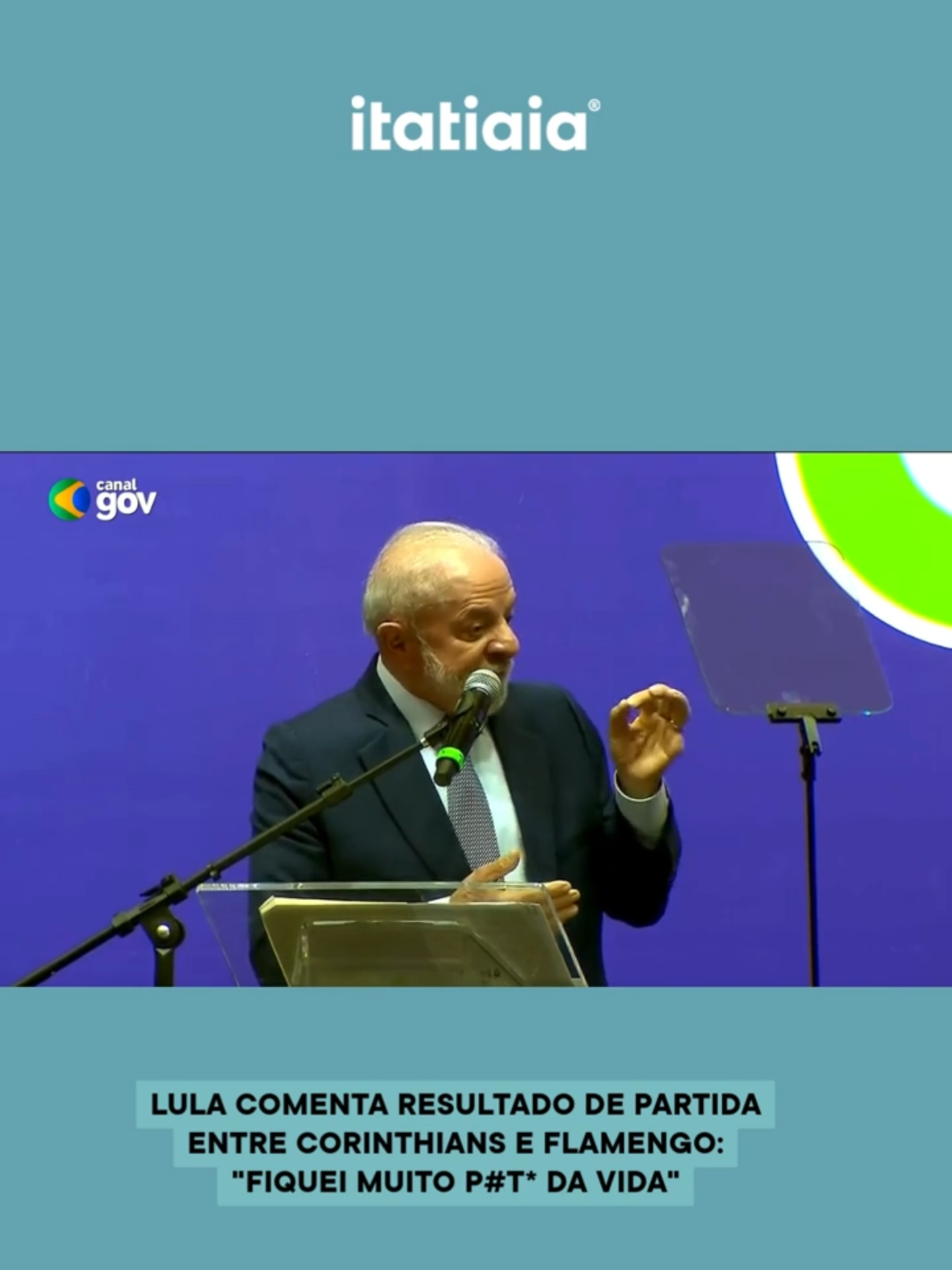 POLÍTICA | Durante a 5ª Conferência Nacional de Políticas para as Mulheres (CNPM), o presidente Lula, corintiano, disse que ficou 