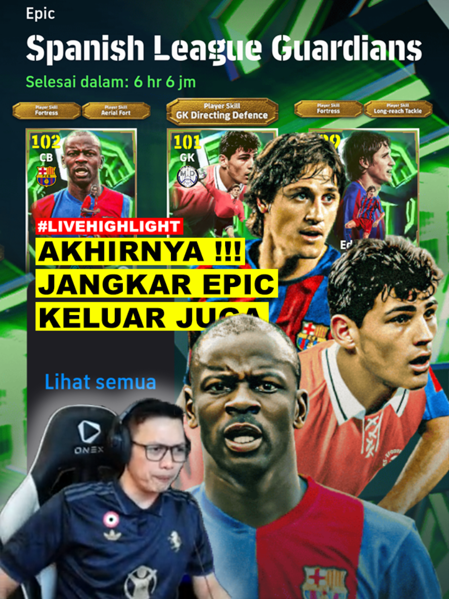 Akhirnya ada jangkat epic keluar juga🔥🤣 #livehighlights #efootball #epicefootball #thuram #edmilson 