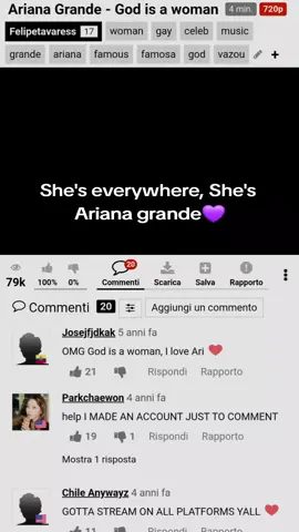 arianator so hard that I stream her everywhere💜#arianagrande #godisawoman #funny #arianator #fyp 