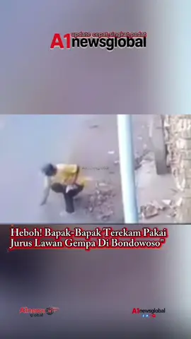 “Rekaman CCTV dari Bondowoso saat gempa bumi terjadi ini viral. Terlihat bapak-bapak melakukan gerakan Jurus 