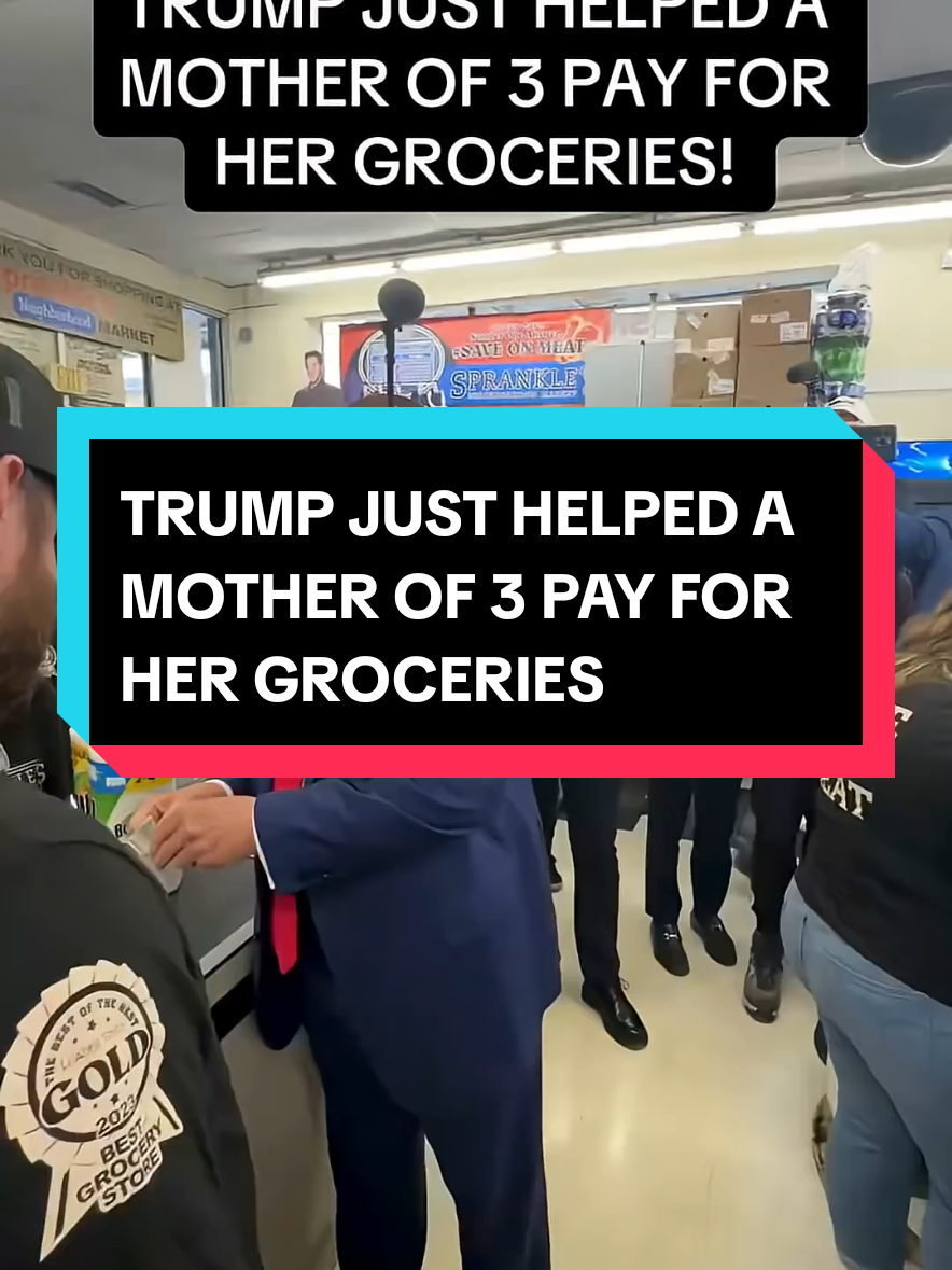 TRUMP JUST HELPED A MOTHER OF 3 PAY FOR HER GROCERIES! #LIVEIncentiveProgram #MakefriendsLIVE #PaidPartnership #fyp #trump 
