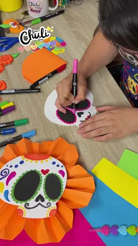 Bonito y fácil para el #diademuertos 🧡🕯️#BienChuli #diadelosmuertos #manualidades #noviembre 
