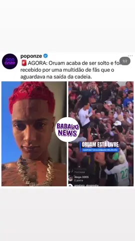 Vejam o momento da liberdade do Mauro vulgo Oruam #liberdade #canto #music #famosos #trend 