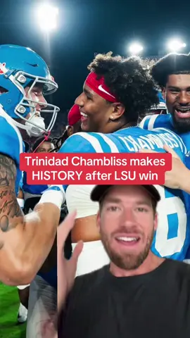 The Trinidad Chambliss story just keeps getting better as he was just named AP Player of the Week 🏈 #CollegeFootball #tiktokcollegefootballcontest #olemissfootball #trinidadchambliss #olemissrebels 