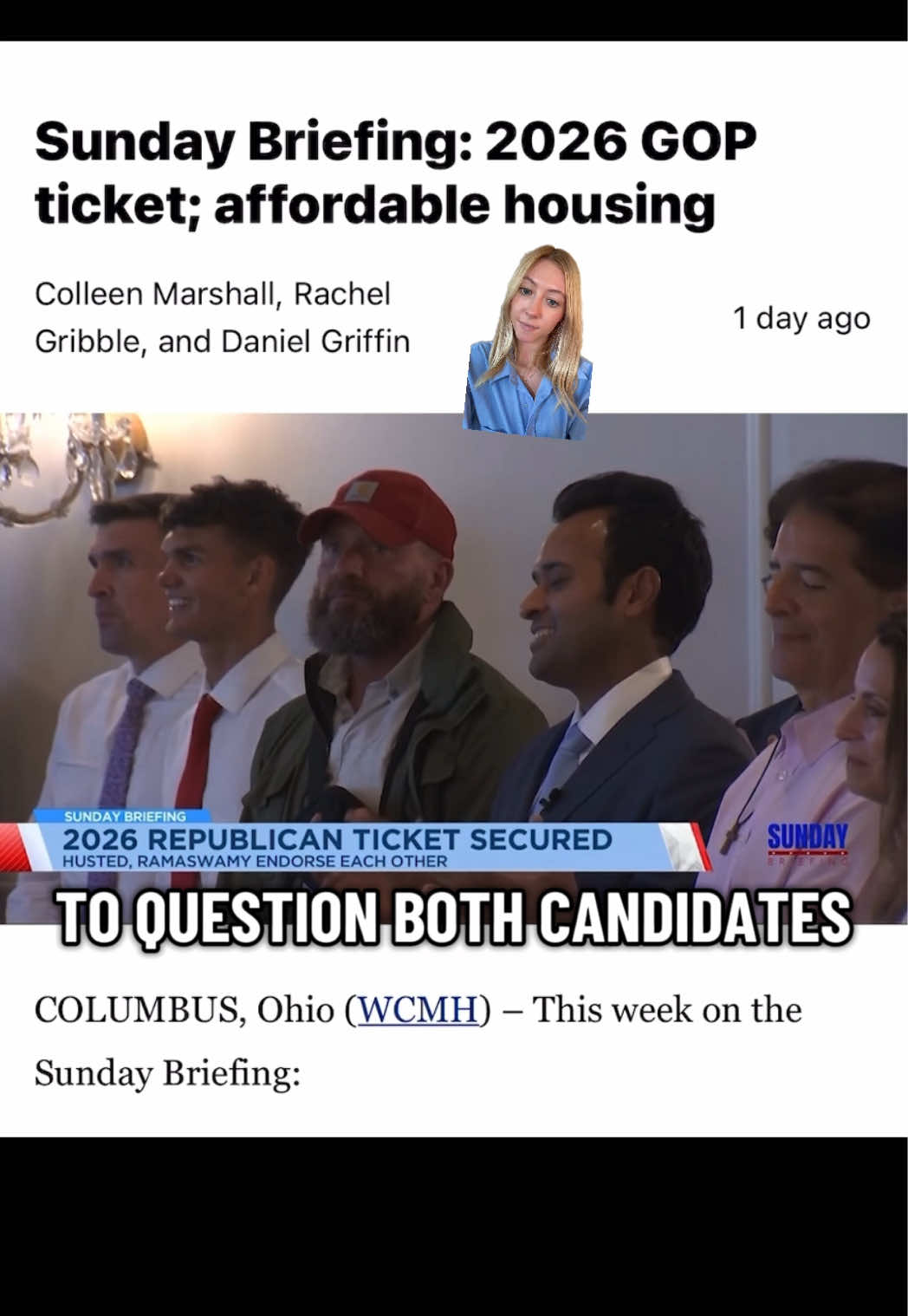#greenscreenvideo Vivek Ramaswamy calls holding abusers accountable a “federal issue” #ohiocheck #ohio #amyacton #politicstiktok 