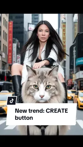 #trendalert a new button #create to create almost anything- music, ai etc. #getonthetrend #catlady #ieatdoritos 