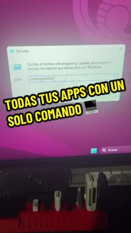 Sabías que con este comando secreto podés ver TODAS las apps ocultas de Windows? Solo tenés que escribir shell:appsfolder en “Ejecutar” y listo 🤯🚀 - - - #WindowsTips #SecretosDeWindows #Productividad #TechHack #comandos 