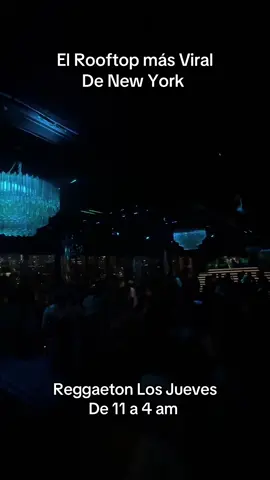 Rooftop mas Viral en New York los Jueves en la noche #nyc #nightclub #newyork #paratii #discoteca 
