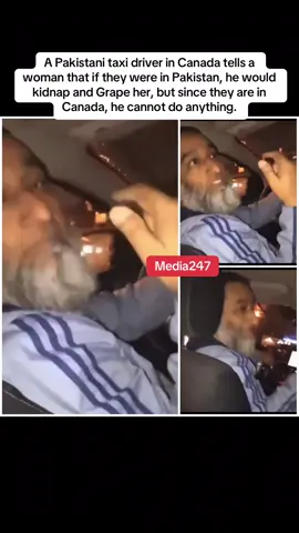 A Pakistani taxi driver in Canada tells a woman that if they were in Pakistan, he would kidnap and Grape her, but since they are in Canada, he cannot do anything.#pakistan🇵🇰 #canada #blog #blogger #fyp #fytiktok #tiktokviravideo 