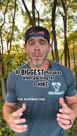 🚨 Hiking Mistake No.1: Overpacking! 🚨 When hitting the trail, stick to the essentials: 🔥 fire-starting gear, 💧 water collection & filtration, 🏕️ shelter materials, 🧭 navigation tools, 🩹 a reliable first aid kit, food to fuel your body, and a strong fixed blade knife. Remember: ounces = pounds, and pounds = pain. Don’t overload with “comfort” items—your back and legs will thank you. 🥾  #Hiking #hikingadventures #hikingtips #packinglist #remnantoutdoorco 