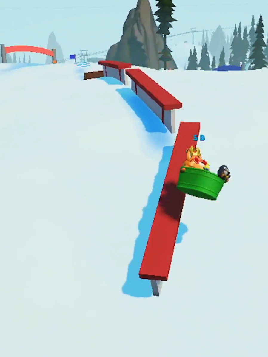 Mr. Johnny Tsunami to you 🏆 @sledding_game  #sleddinggame #indiegaming #gamereels #snowday #pcgaming 