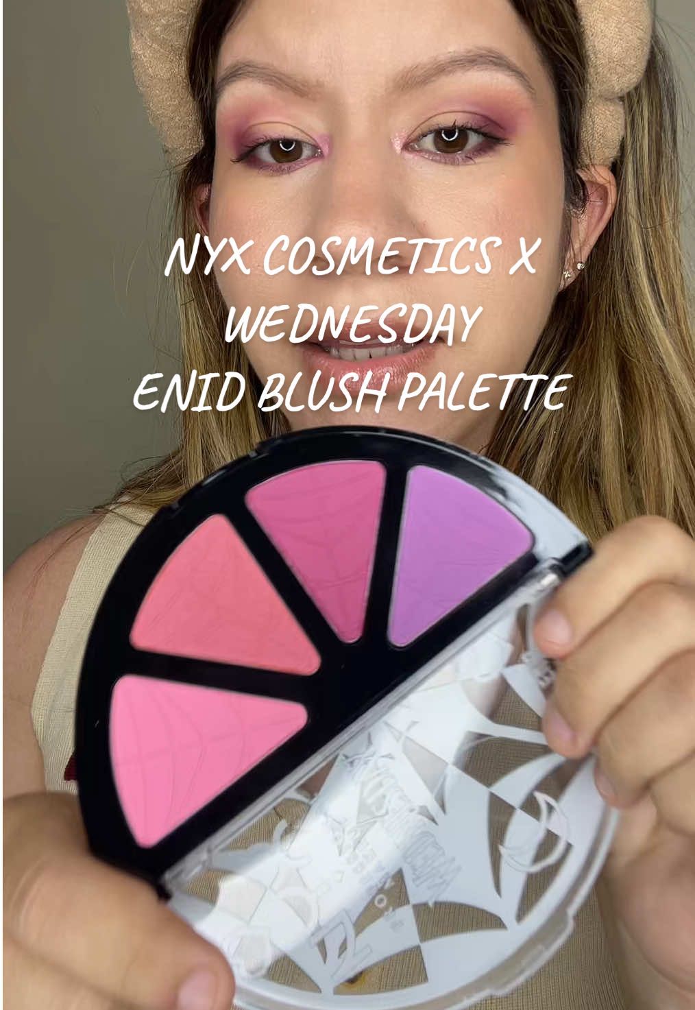 I’ve been loving this blush palette Wednesday x @NYX Professional Makeup  Enid blush palette 💜💜 the shades are gorgeous love that purple blush too  #blush #blushtutorial #blushpalette 
