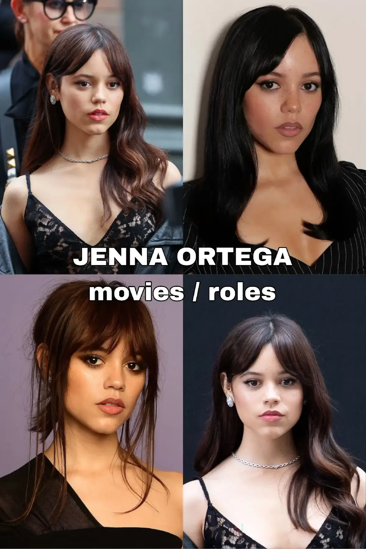 all jenna ortega's roles #jennaortega #fyp #fy #foryoupage #wednesday 