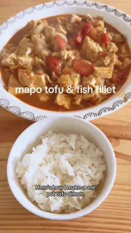 I can’t resist a numbing mala spice! This Mapo tofu sauce is my secret weapon 😇 ordered my ingredients from @99 Ranch Market Online  #tofu #malatofu #mapotofu #fishfillet #spicy 