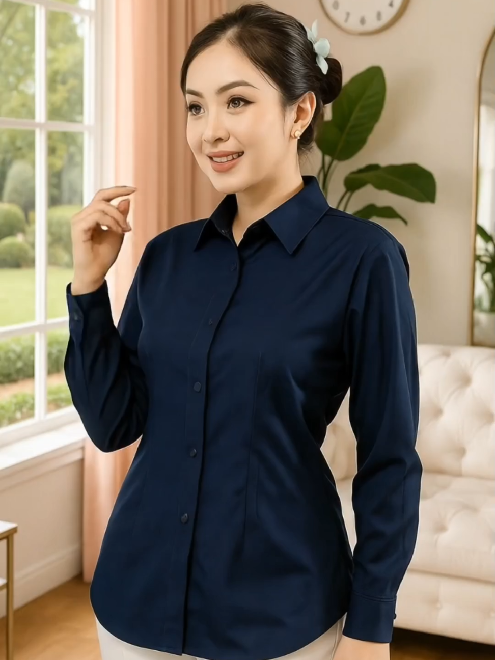 Blouse Casual Shakila Polos #atasanwanita #blouse #kemejawanita #outfitideas #promoguncang1010 